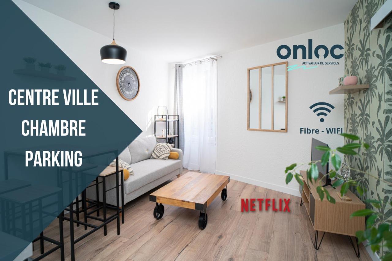 ONLOC - Appart Réveil proche Halles avec parking Pau Extérieur photo